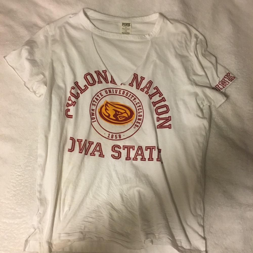 Iowa State Pink Brand Cutout Shirt